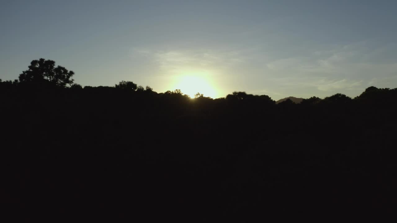 Free Video Stock Sun Setting On The Horizon Of A Mountain Range Live Wallpaper