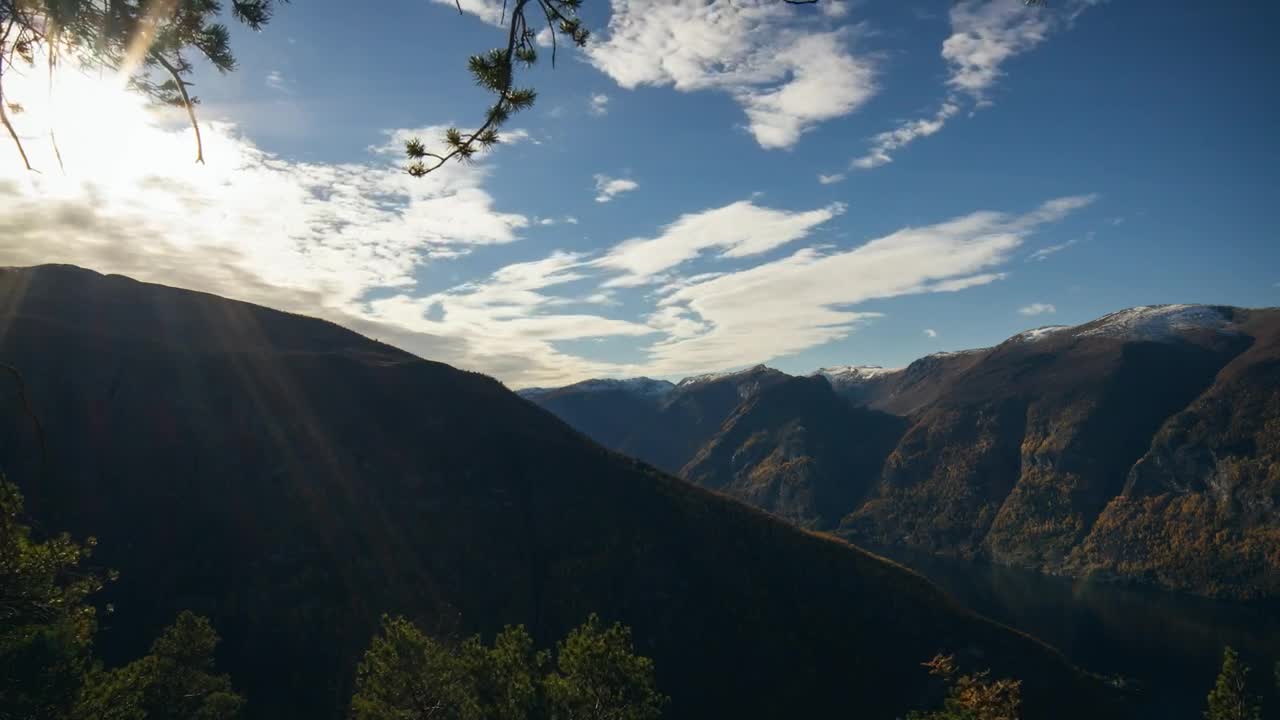 Free Video Stock Sun Shining Through Clouds Live Wallpaper