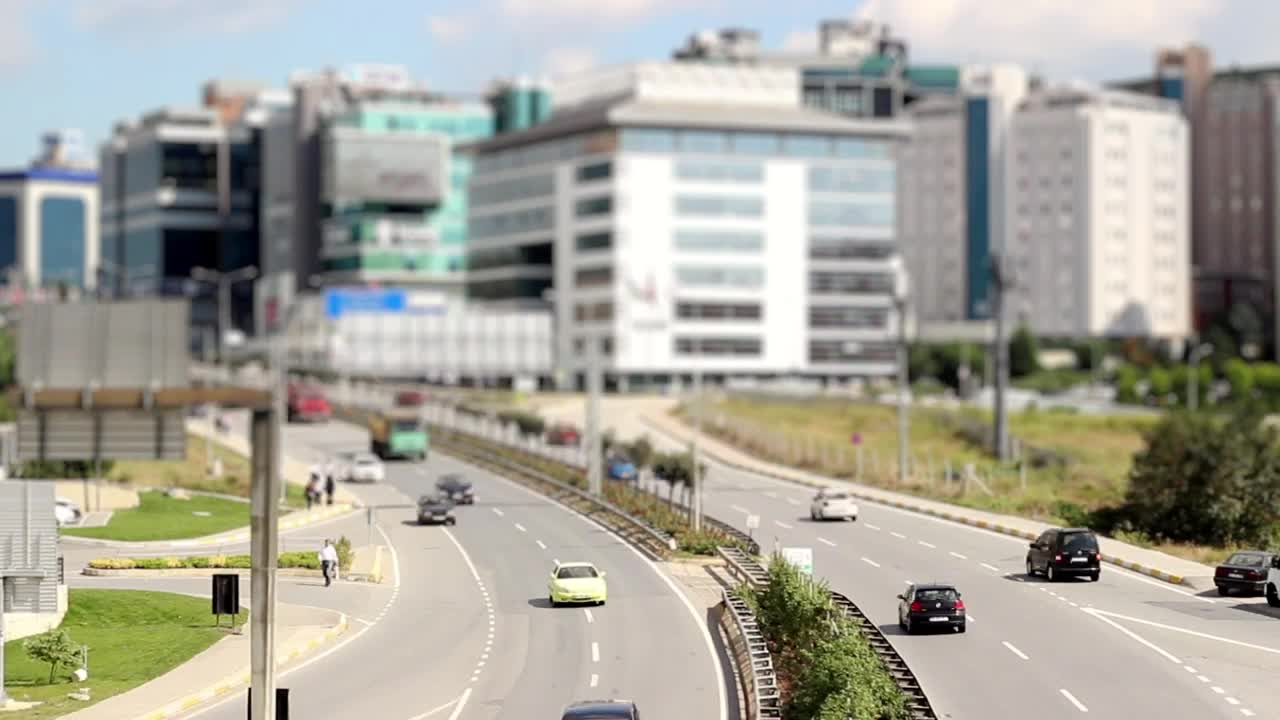 Free Video Stock Sunny City Road Tilt Shift Shot Live Wallpaper