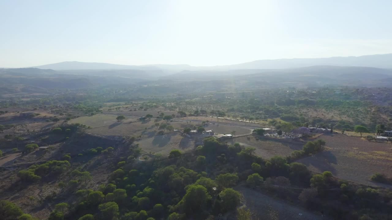 Free Video Stock sunrise in the countryside aerial shot Live Wallpaper