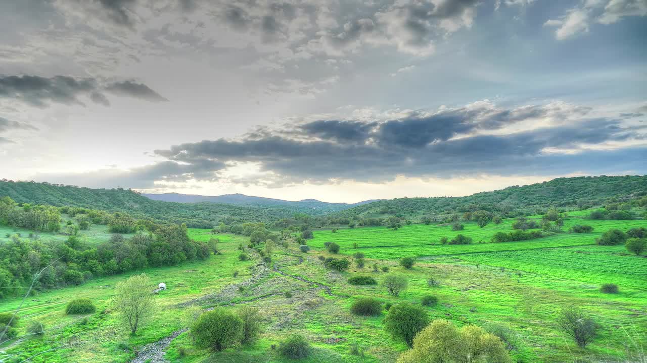 Free Video Stock sunrise in the countryside Live Wallpaper