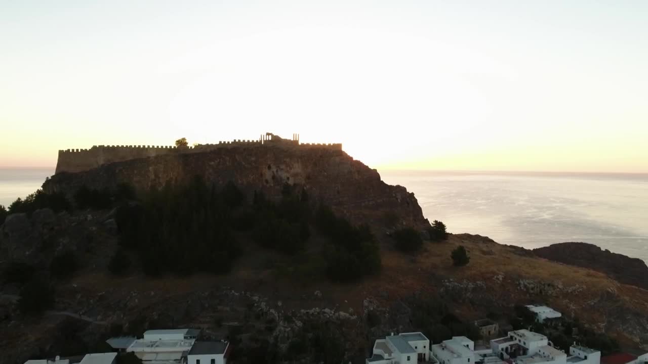 Free Video Stock sunrise over a small village Live Wallpaper