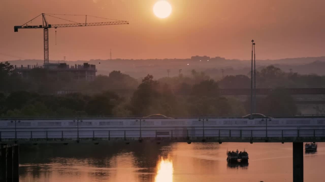 Free Video Stock sunset from a city Live Wallpaper