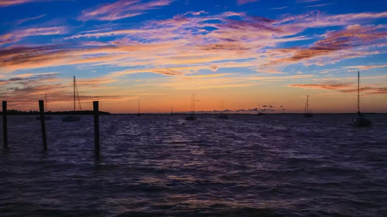 Free Video Stock sunset over the coast of florida Live Wallpaper