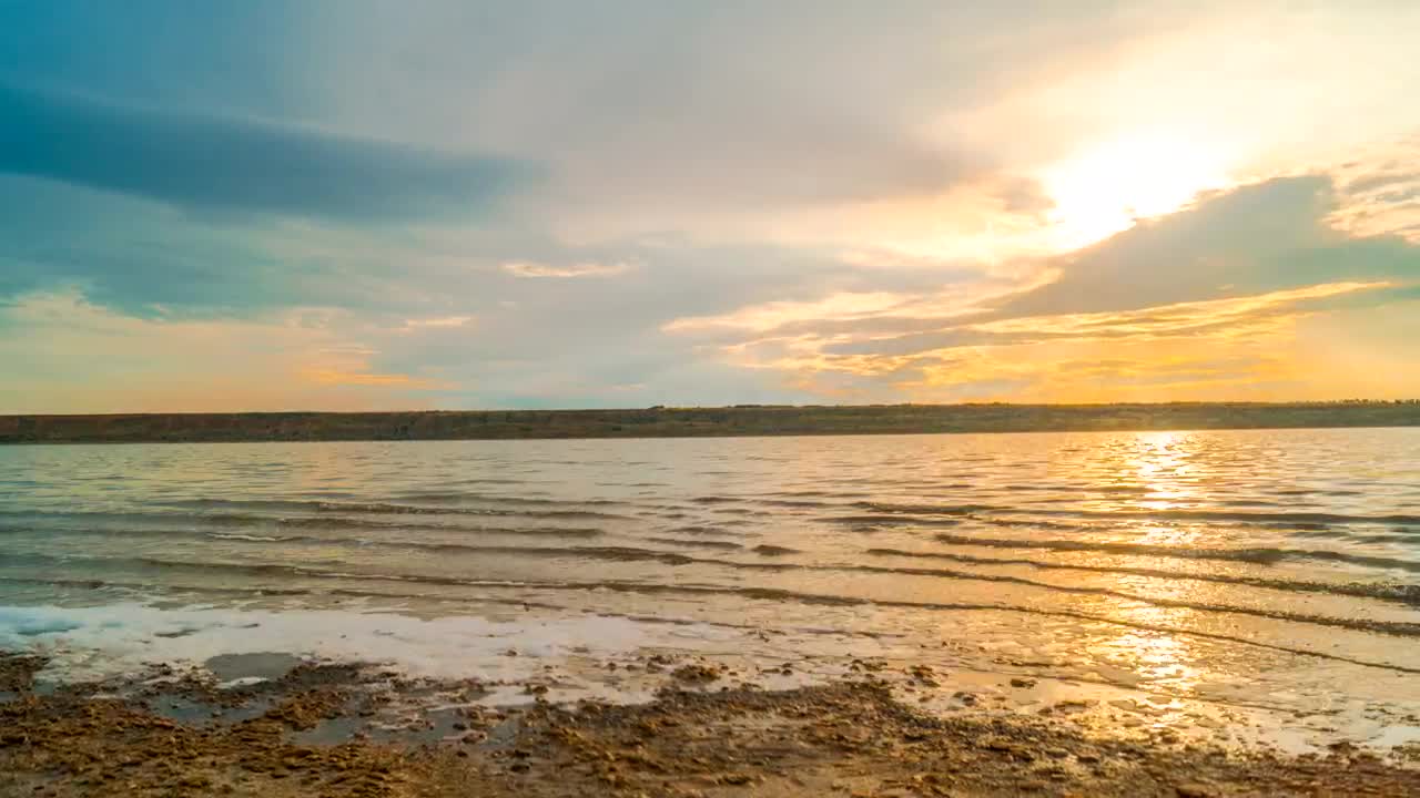 Free Video Stock sunset over the lake time lapse Live Wallpaper