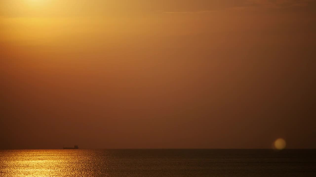 Free Video Stock sunset over the ocean in greece Live Wallpaper