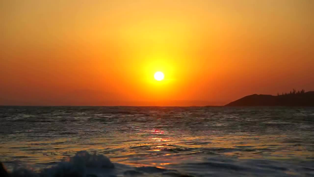 Free Video Stock sunset time lapse and surfers Live Wallpaper