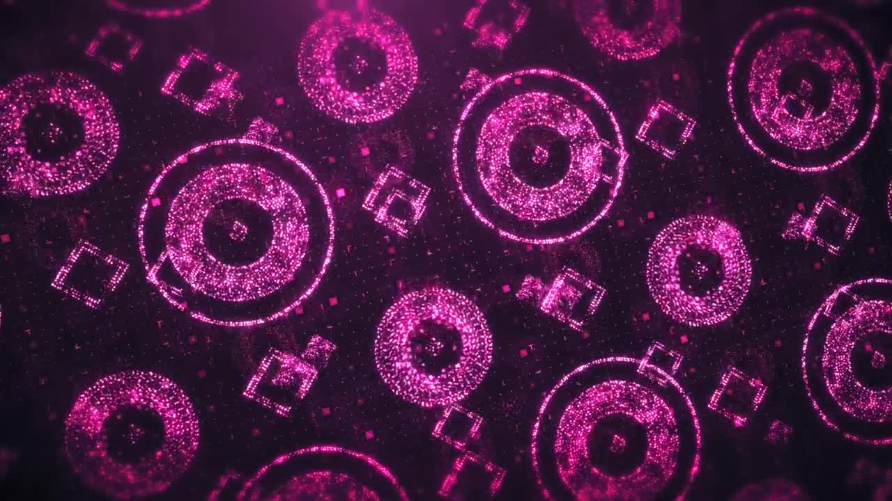 Free Video Stock surface with bright purple figures Live Wallpaper