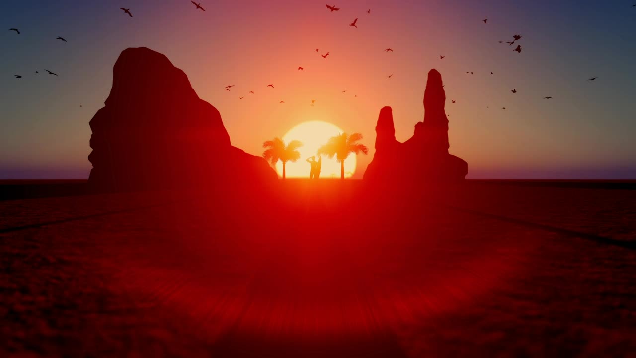 Free Video Stock surfer enjoying nature at sunset Live Wallpaper