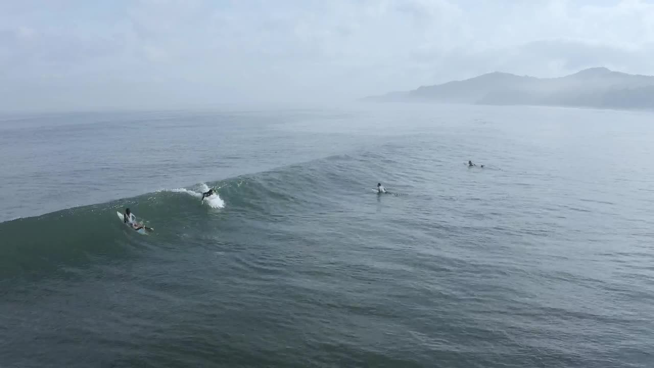 Free Video Stock surfer riding the waves Live Wallpaper