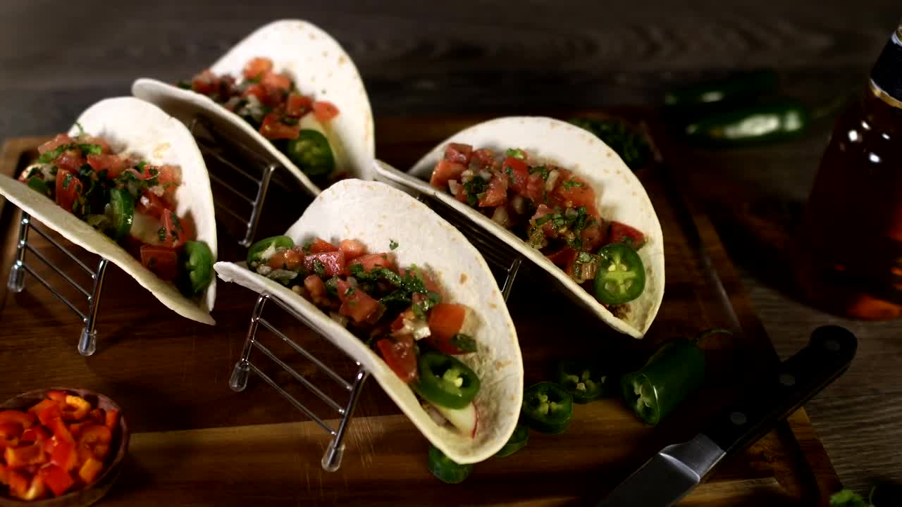 Free Video Stock tacos with beef and peppers Live Wallpaper