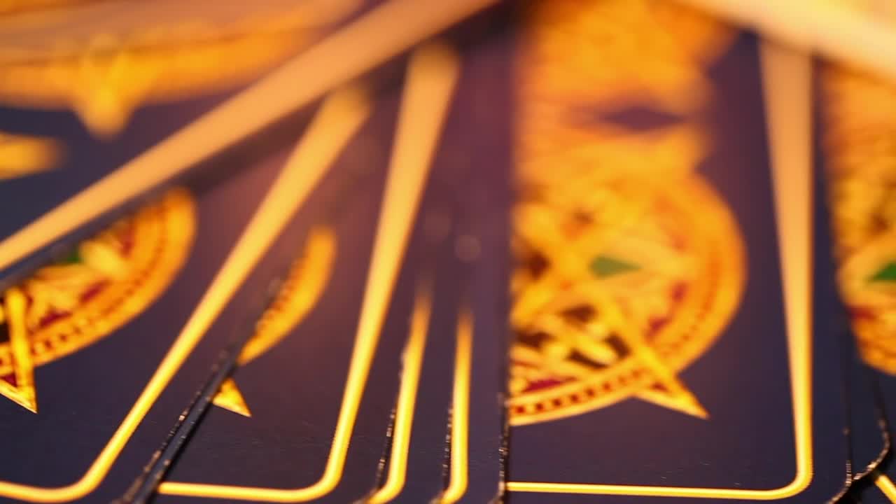 Free Video Stock tarot cards macro Live Wallpaper