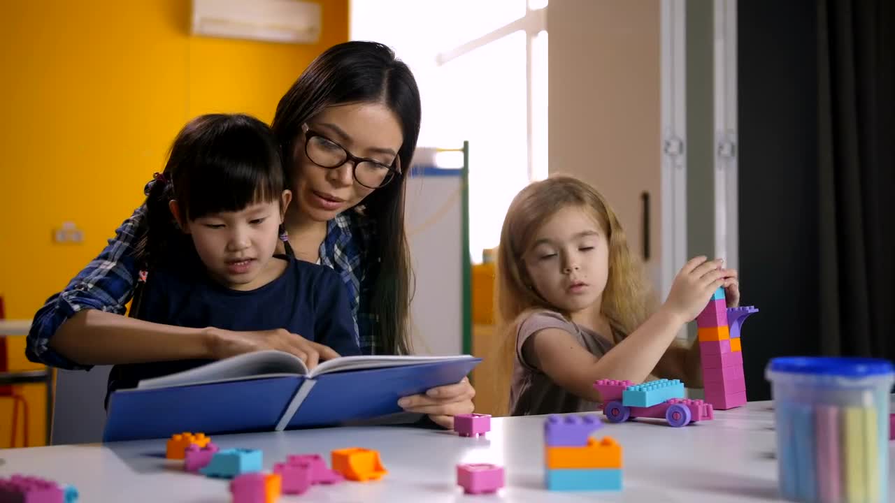 Free Video Stock teacher reading with her students Live Wallpaper