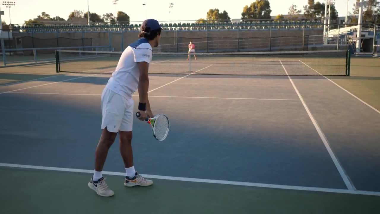 Free Video Stock tennis players at an outdoor court Live Wallpaper