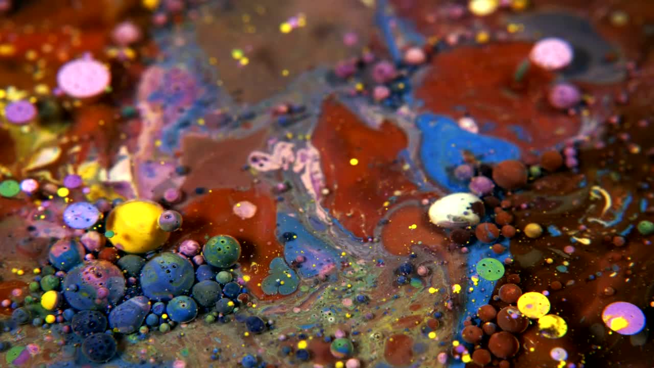 Free Video Stock texture and shapes of colored paints under water Live Wallpaper