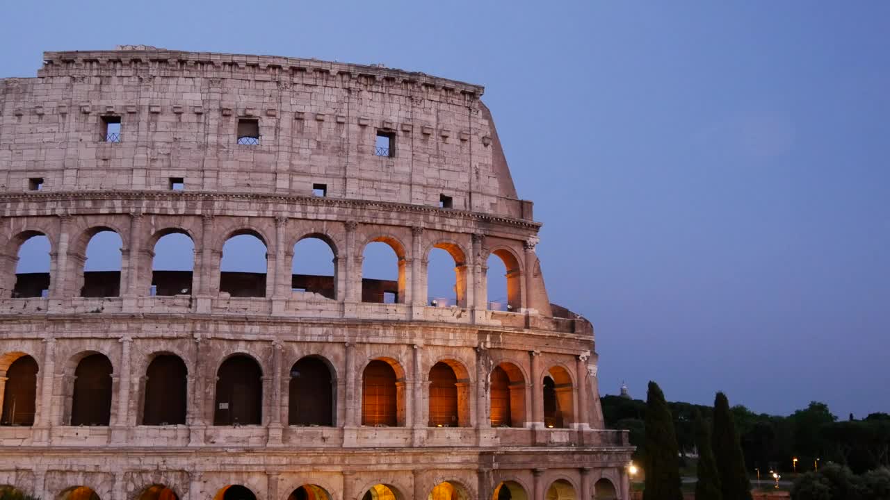 Free Video Stock the colosseum in the evening Live Wallpaper