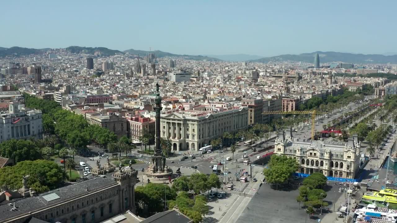 Free Video Stock the columbus monument Live Wallpaper