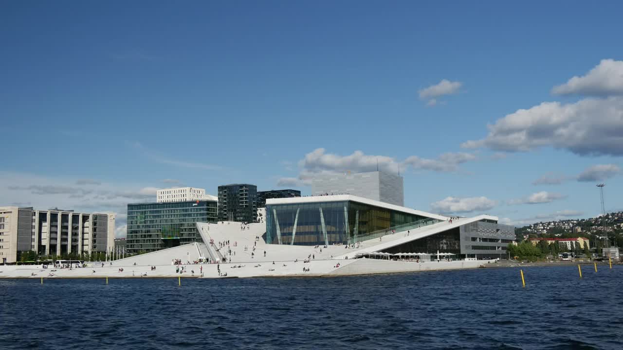 Free Video Stock the oslo opera house in norway Live Wallpaper