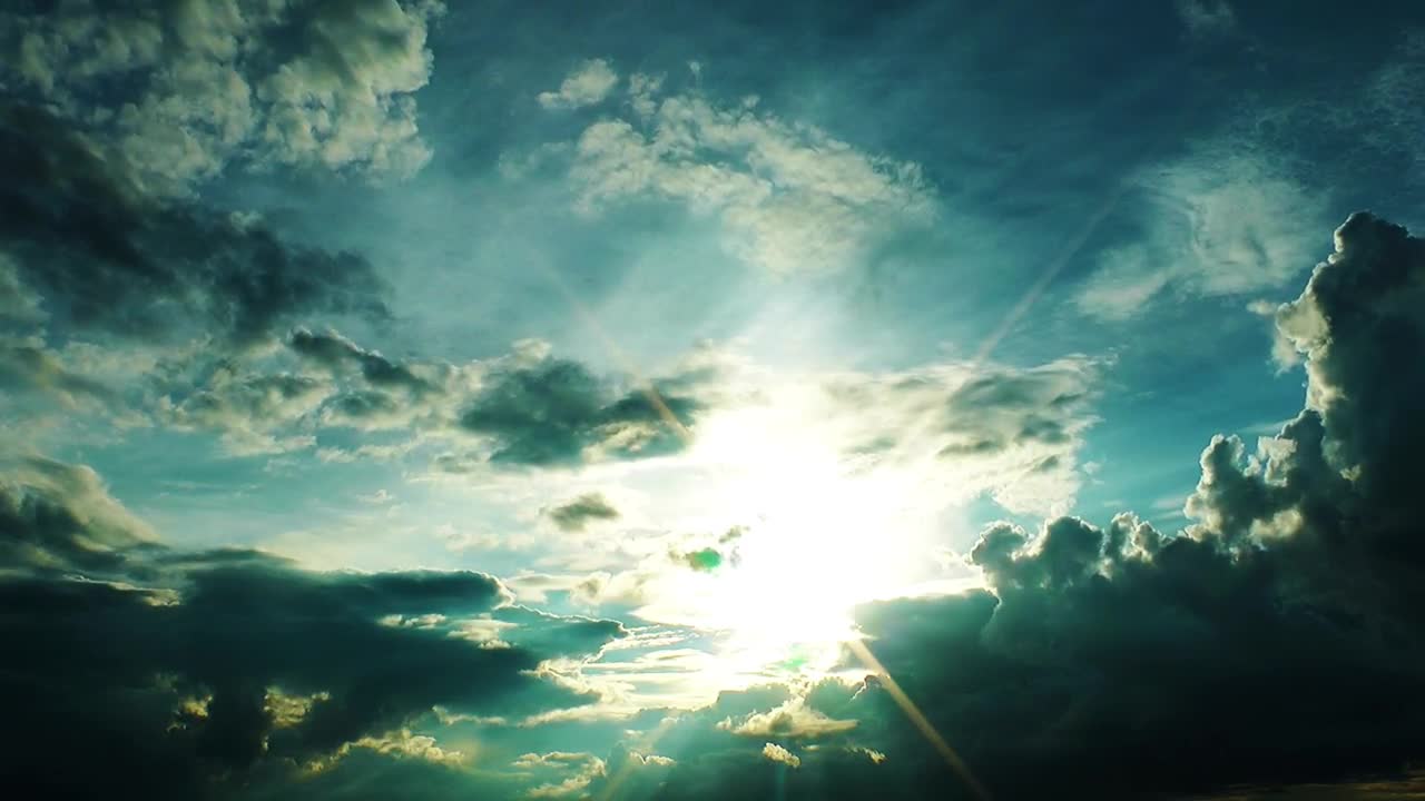 Free Video Stock the sun behind the black clouds Live Wallpaper