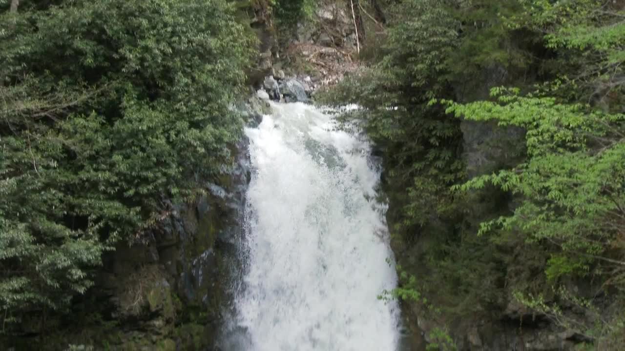Free Video Stock tilt shot of a waterfall in slow motion Live Wallpaper