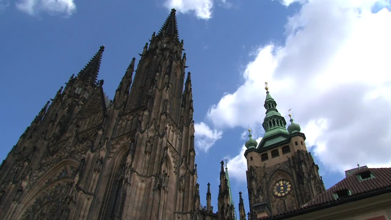 Free Video Stock time lapse of a cathedral and the sky Live Wallpaper
