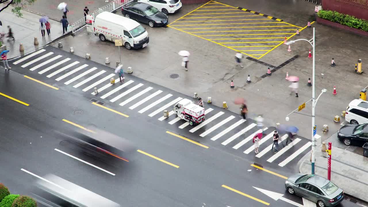 Free Video Stock time lapse of a city crossroad in guangzhou Live Wallpaper
