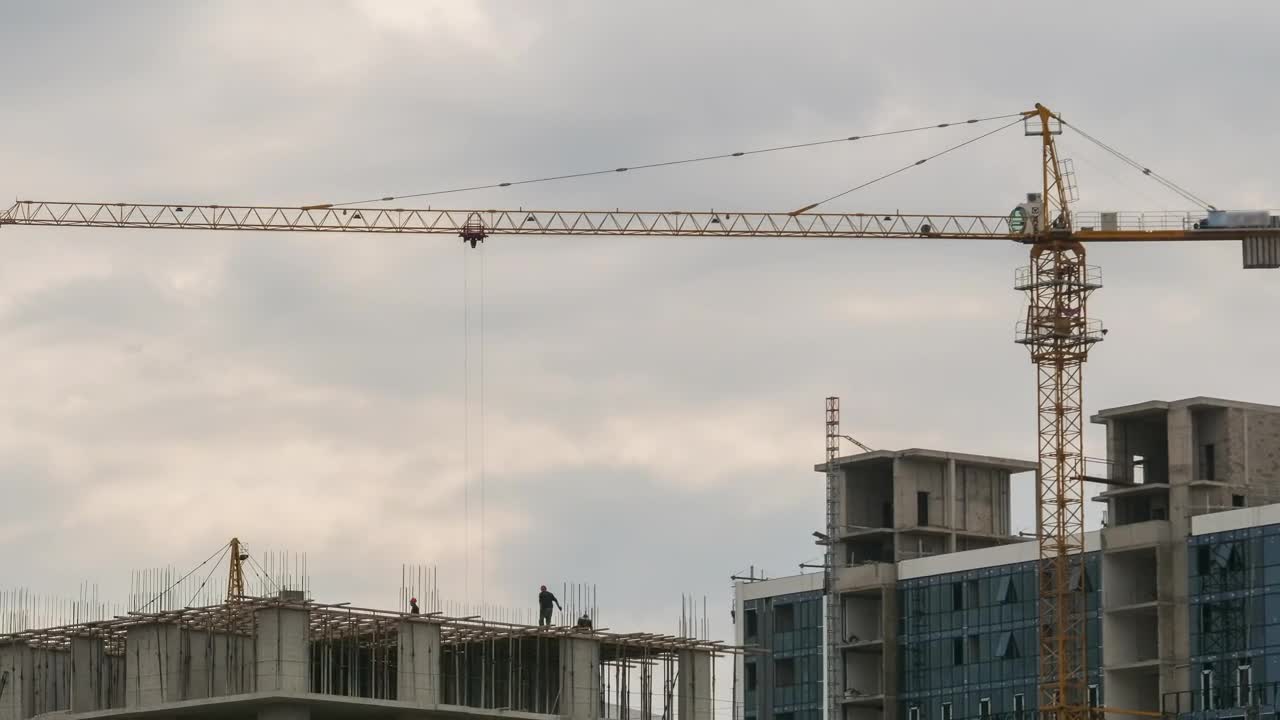 Free Video Stock time lapse of a construction site Live Wallpaper