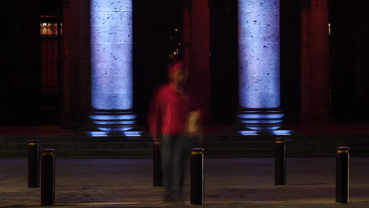 Free Video Stock time lapse of a street nightlife Live Wallpaper