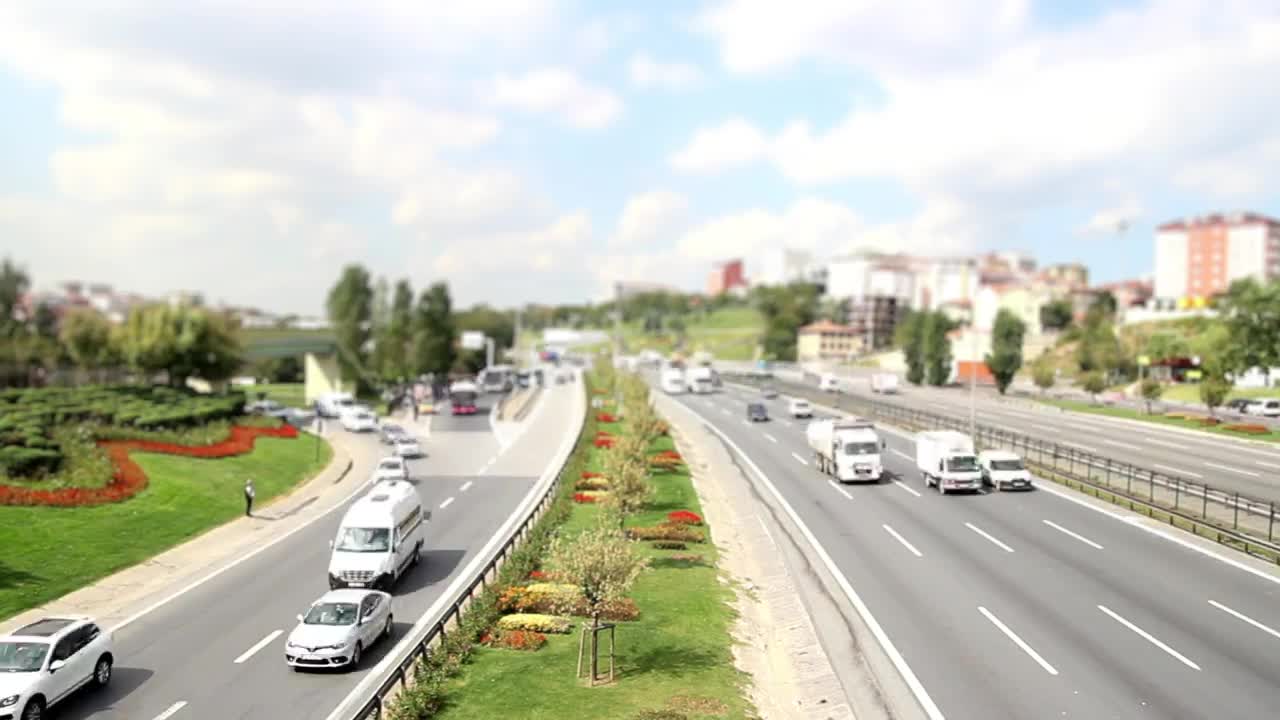 Free Video Stock time lapse of a sunny day in an avenue Live Wallpaper