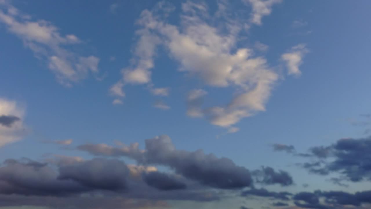 Free Video Stock time lapse of blue sky with clouds Live Wallpaper