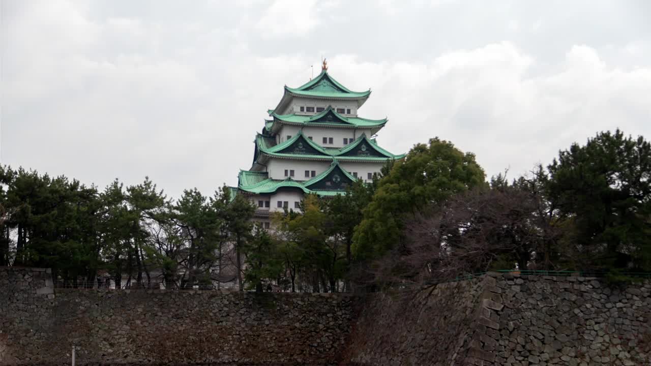 Free Video Stock time lapse of historic nagoya castle Live Wallpaper