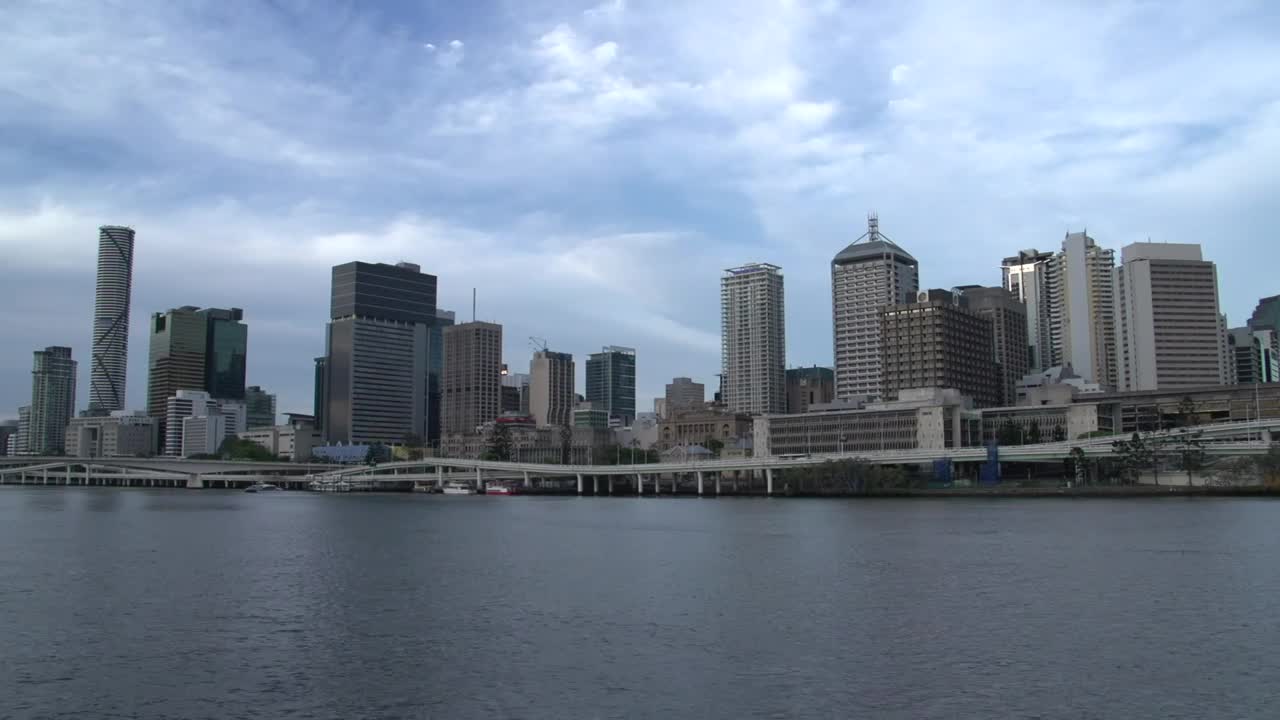Free Video Stock time lapse of the brisbane skyline Live Wallpaper