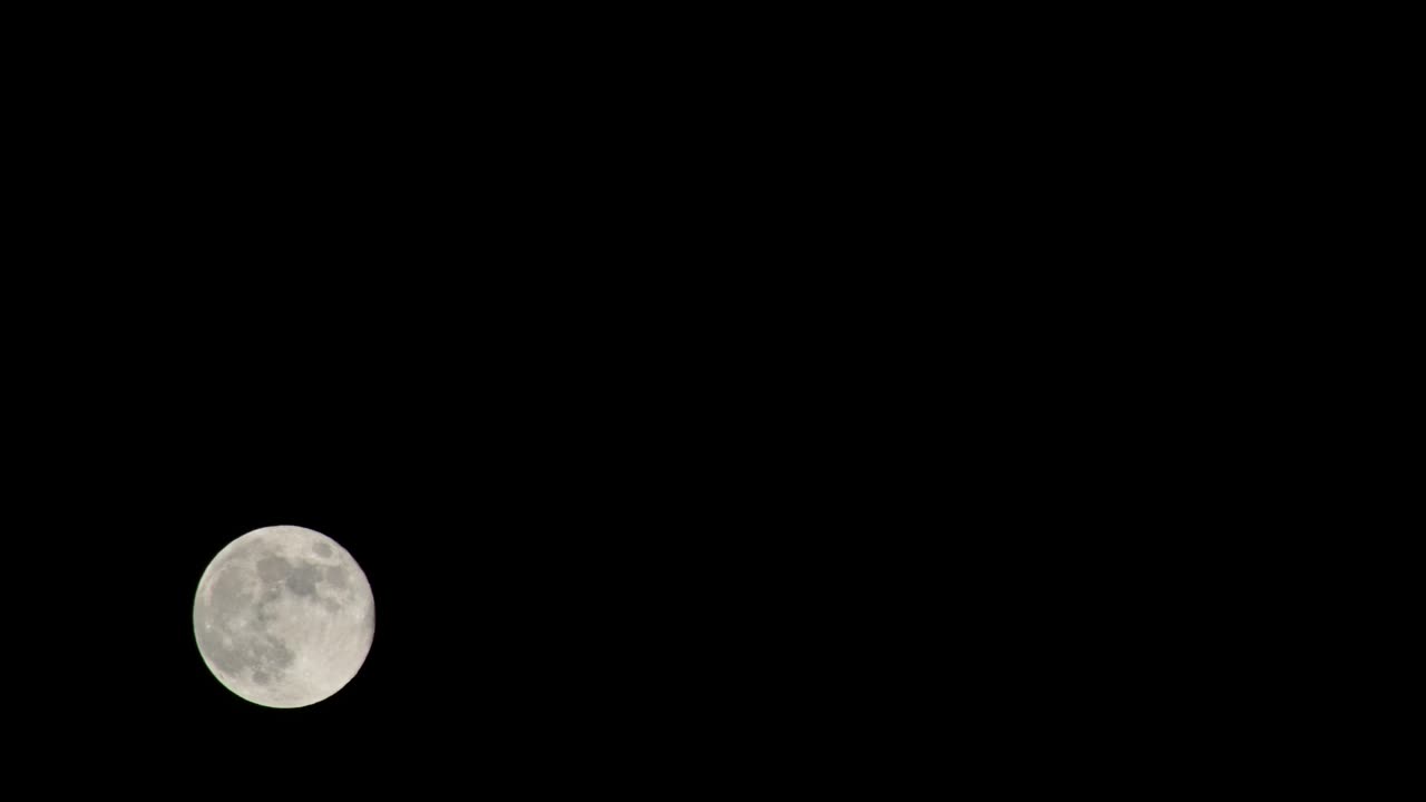 Free Video Stock time lapse of the full moon on a dark night Live Wallpaper