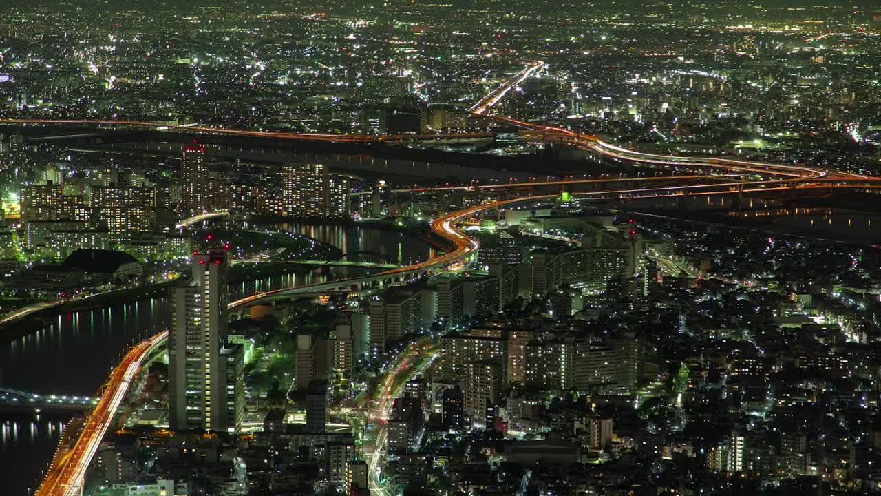 Free Video Stock time lapse of the tokyo cityscape at night Live Wallpaper