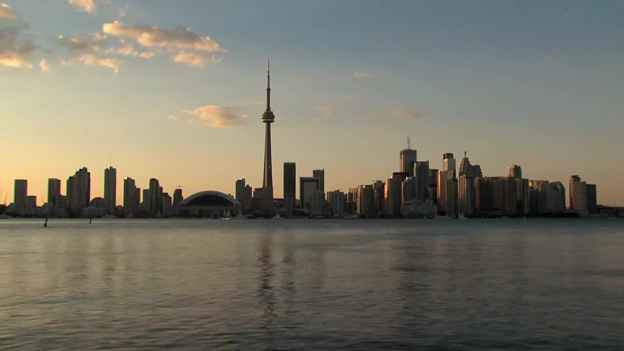Free Video Stock time lapse of the toronto skyline Live Wallpaper