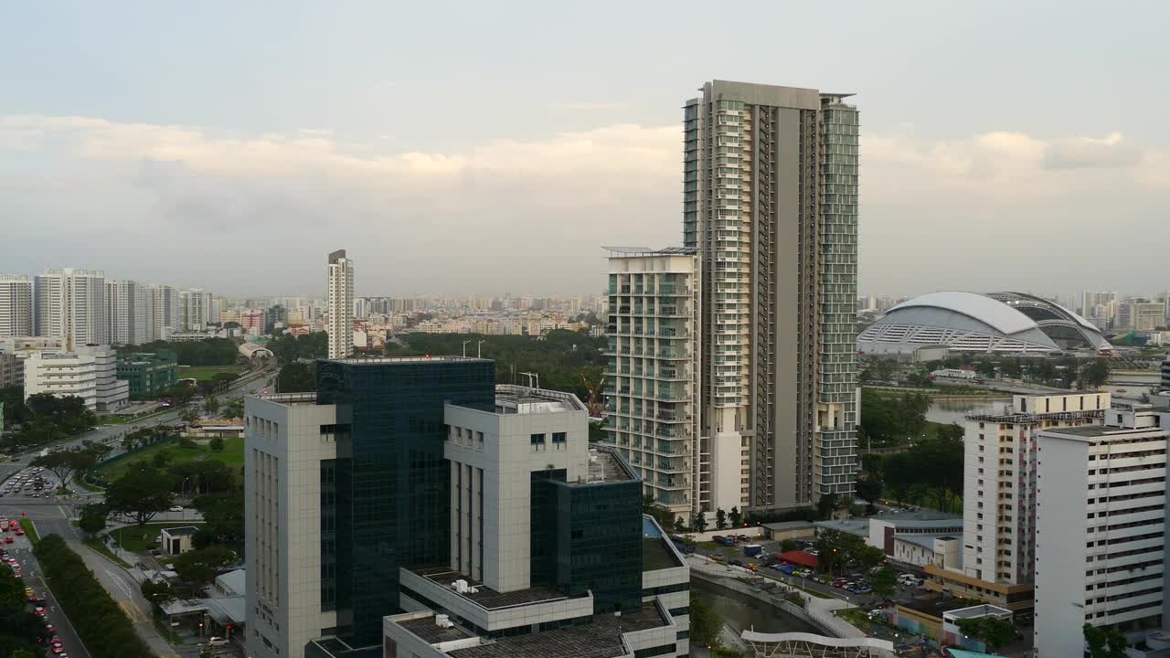 Free Video Stock time lapse view from a singapore skyscraper Live Wallpaper