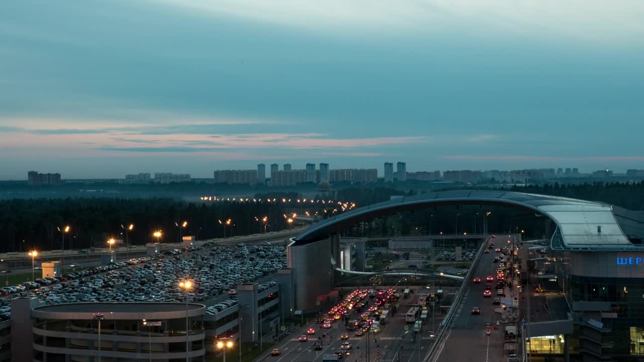 Free Video Stock timelapse of airport traffic Live Wallpaper