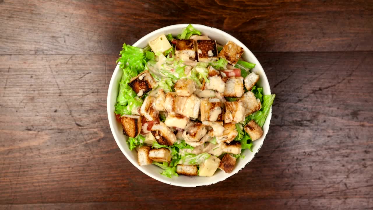 Free Video Stock timelapse of healthy diet recipes top down view Live Wallpaper