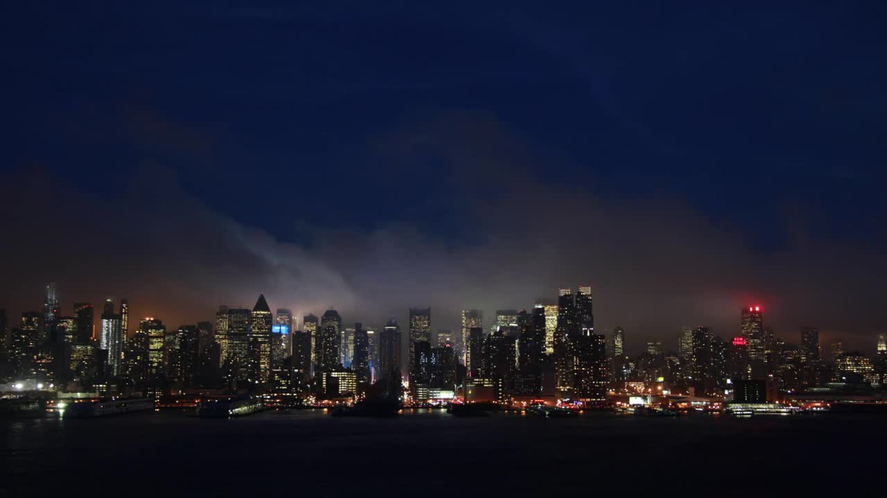 Free Video Stock timelapse of new york at night Live Wallpaper