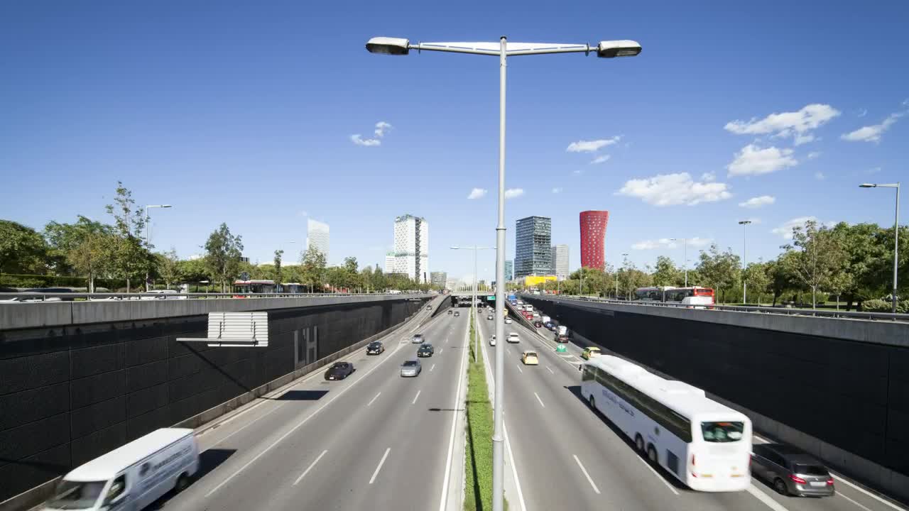 Free Video Stock timelapse of rush hour traffic Live Wallpaper