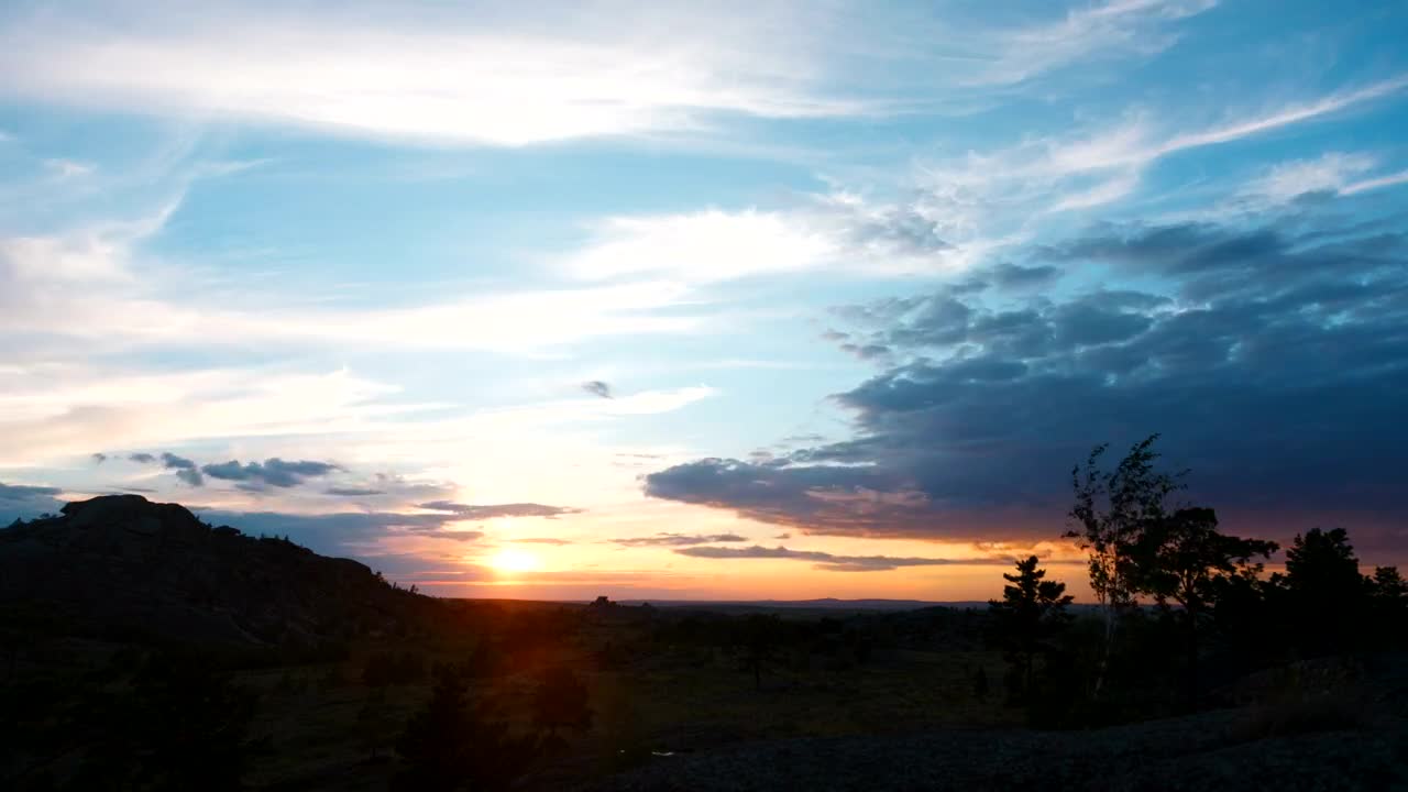 Free Video Stock timelapse of sunset in the wild Live Wallpaper