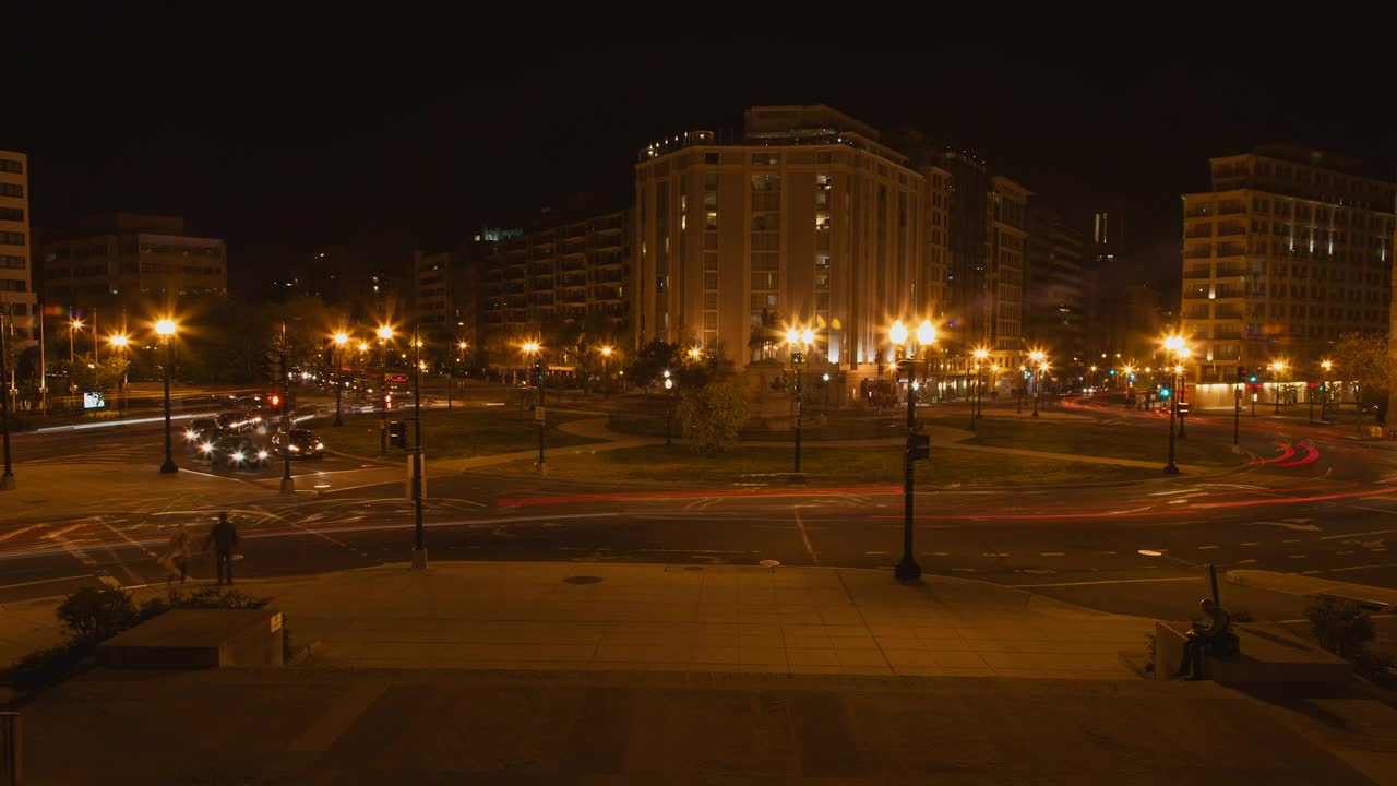 Free Video Stock timelapse of traffic in washington Live Wallpaper