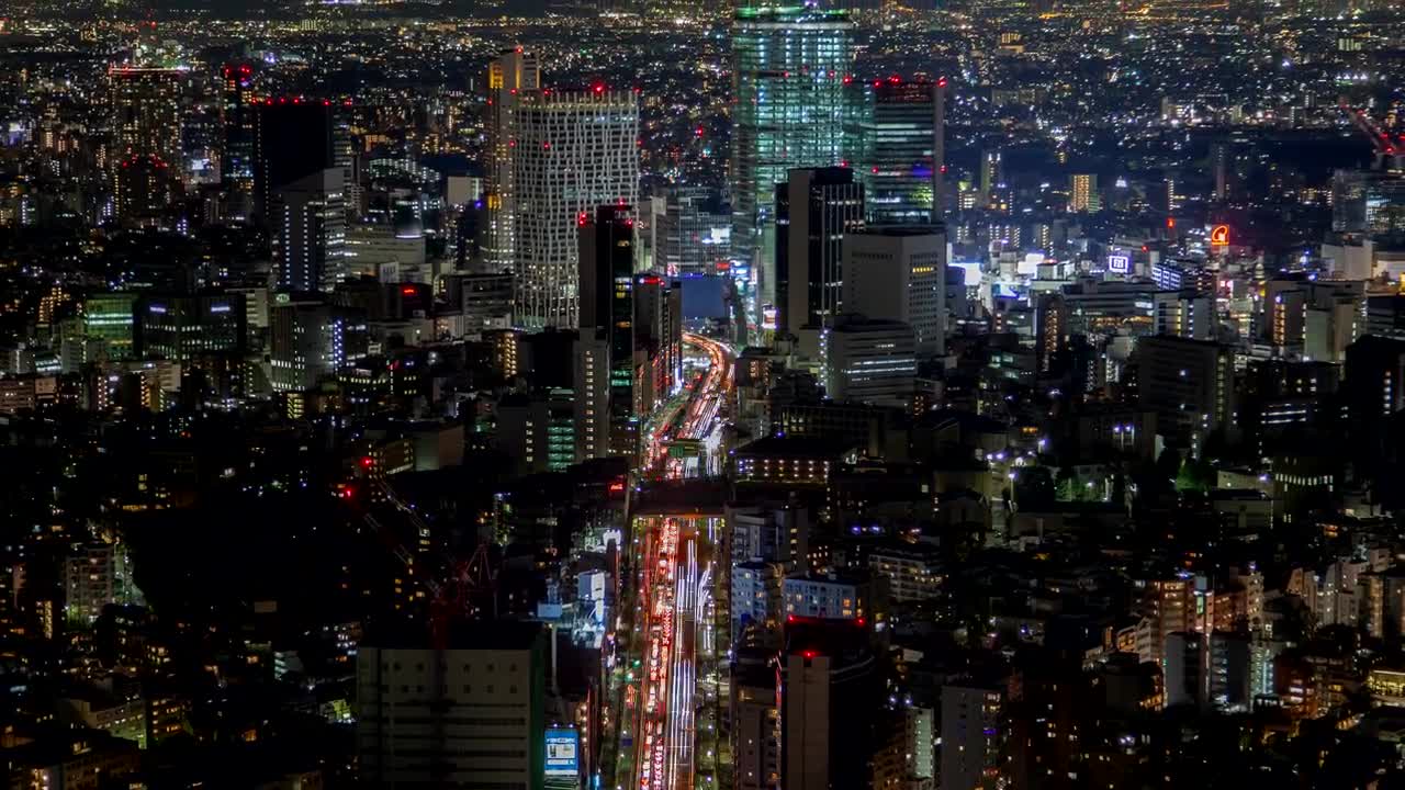 Free Video Stock tokyo cityscape at night Live Wallpaper