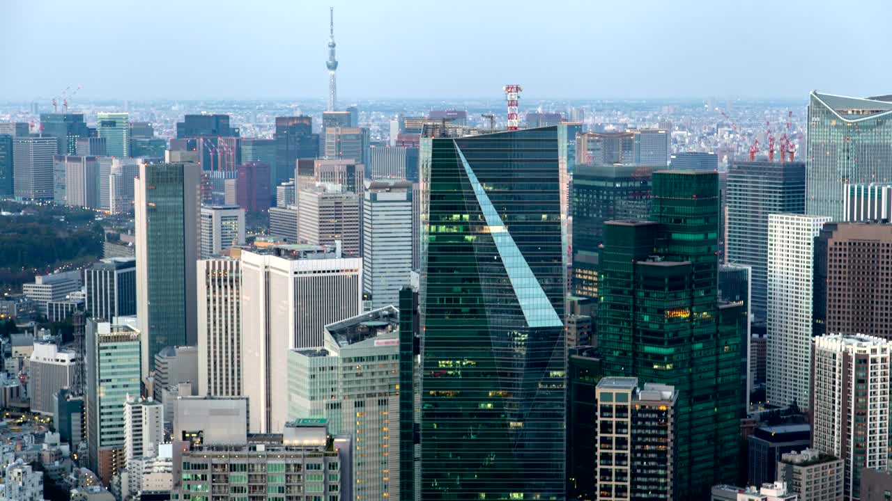 Free Video Stock tokyo financial district buildings time lapse Live Wallpaper