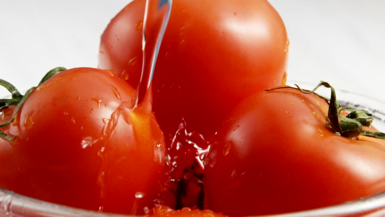 Free Video Stock tomatoes being washed Live Wallpaper