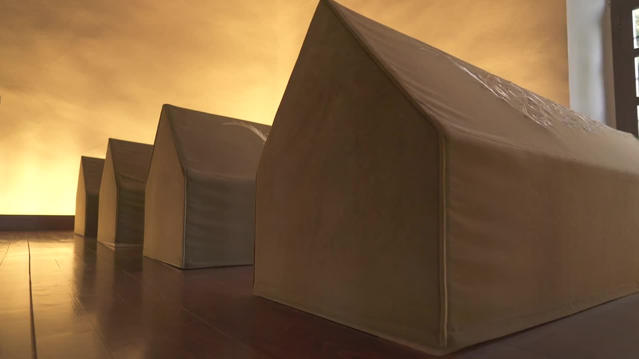 Free Video Stock tombs in a religious building Live Wallpaper