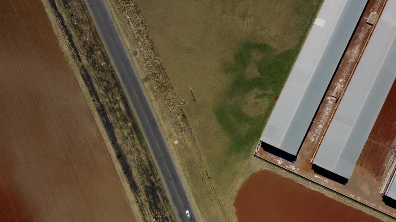 Free Video Stock top aerial shot of nursery gardens Live Wallpaper