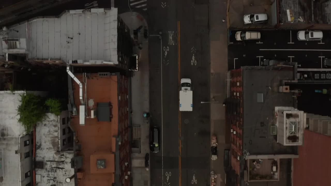 Free Video Stock top aerial tracking shot of an ambulance Live Wallpaper