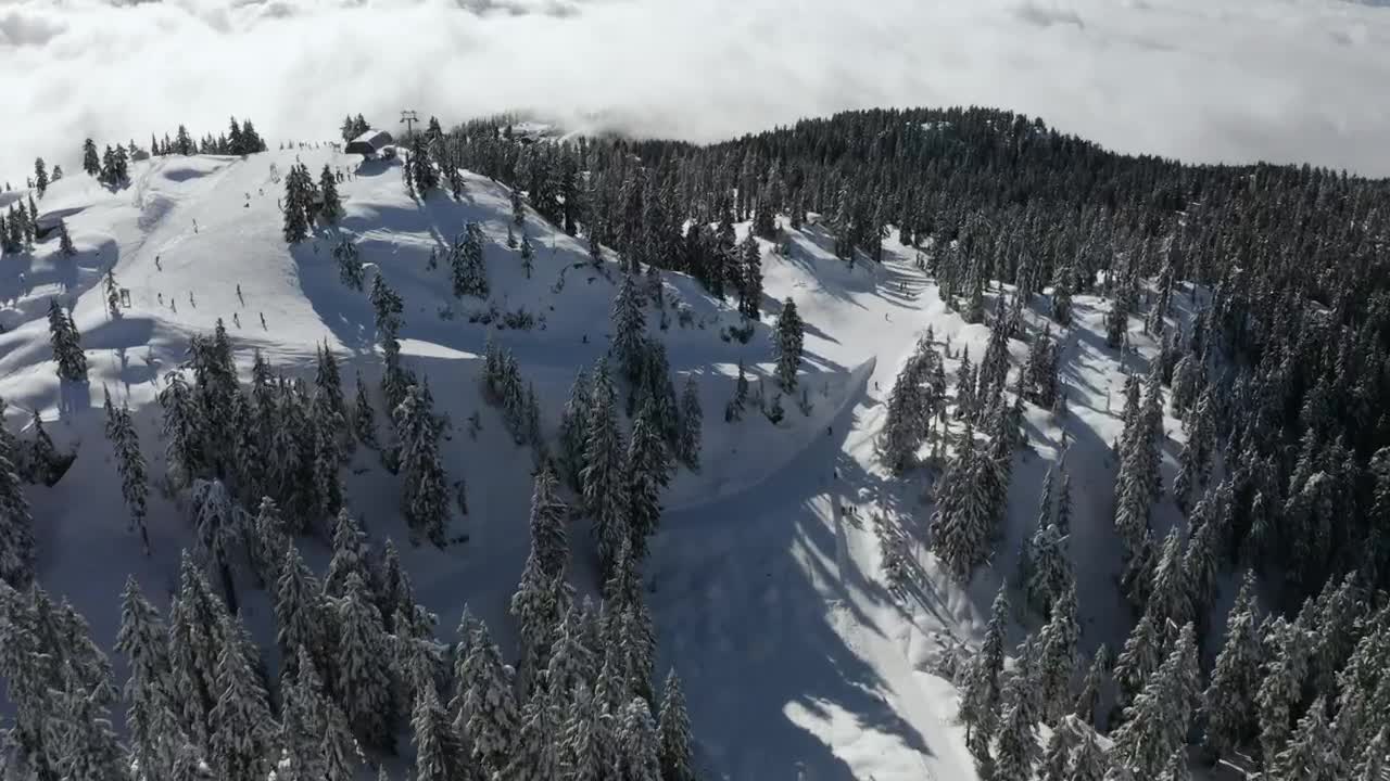 Free Video Stock top of a snow capped mountain Live Wallpaper