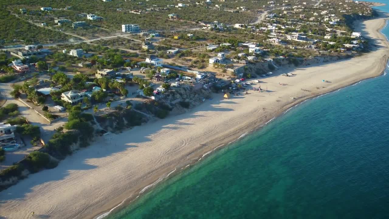 Free Video Stock touring a beach from above Live Wallpaper